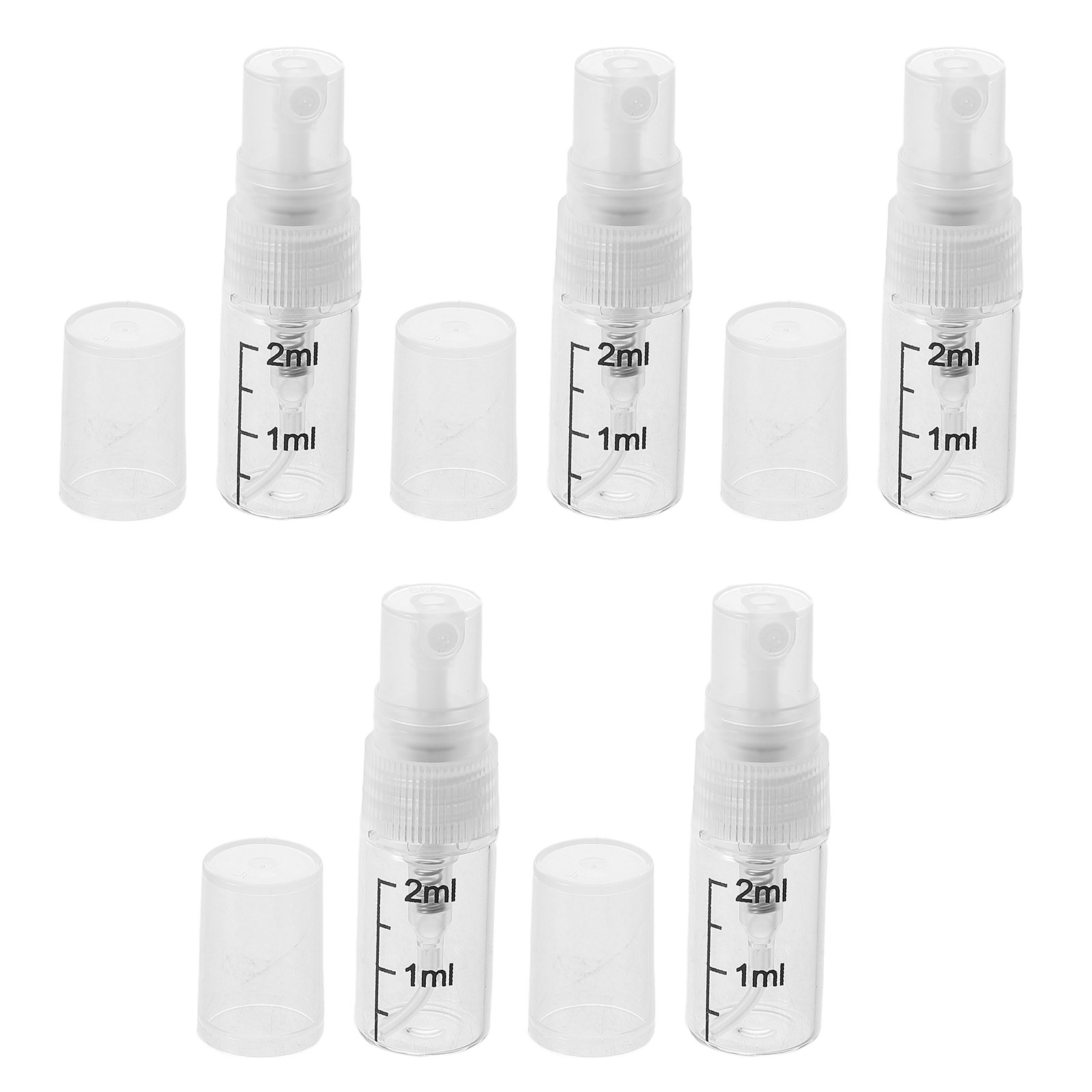 5Pcs Clear Glass Portable Spra - Misting Bottle Fine 评论和价格