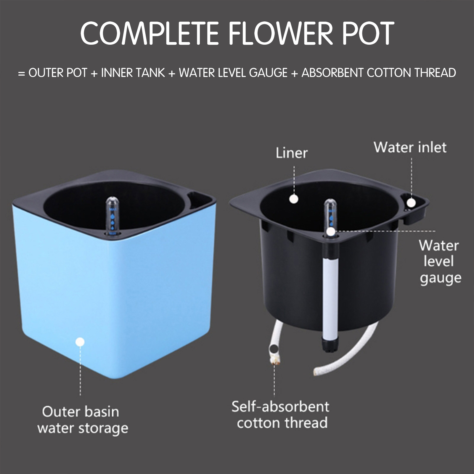 Automatic Self Watering Flower - Self Watering Insert 评论和价格