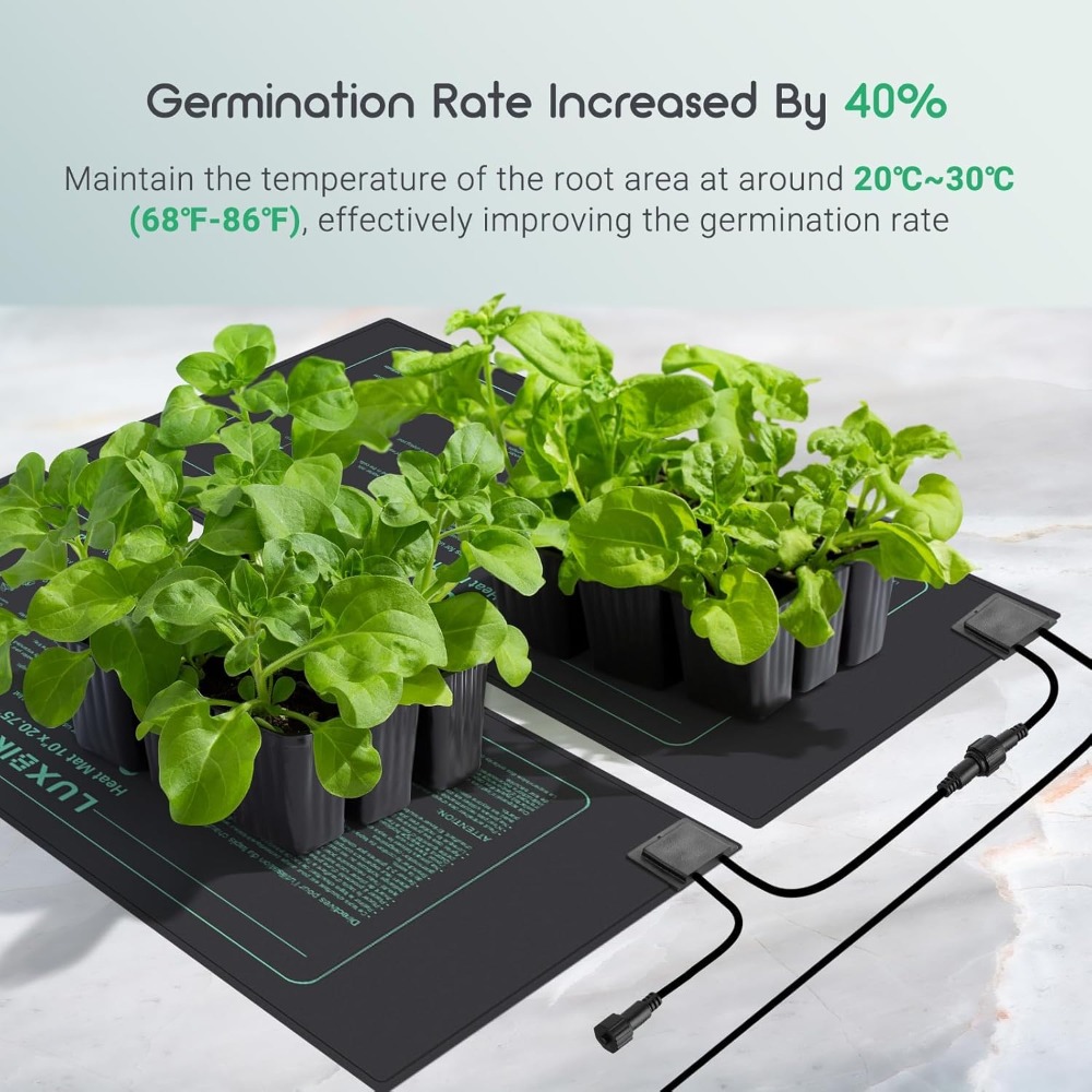 4 Pack Seedling Heat Mat with  - Heat Mat Seedling 评论和价格