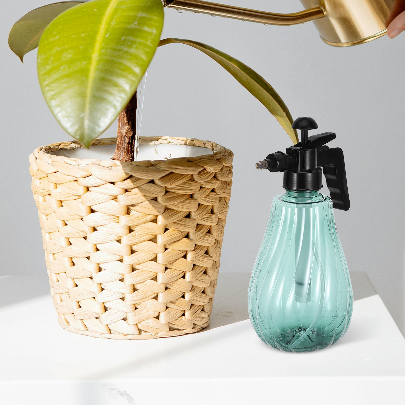 Handheld Garden Sprayer Green  - Misting Bottle Fine 评论和价格