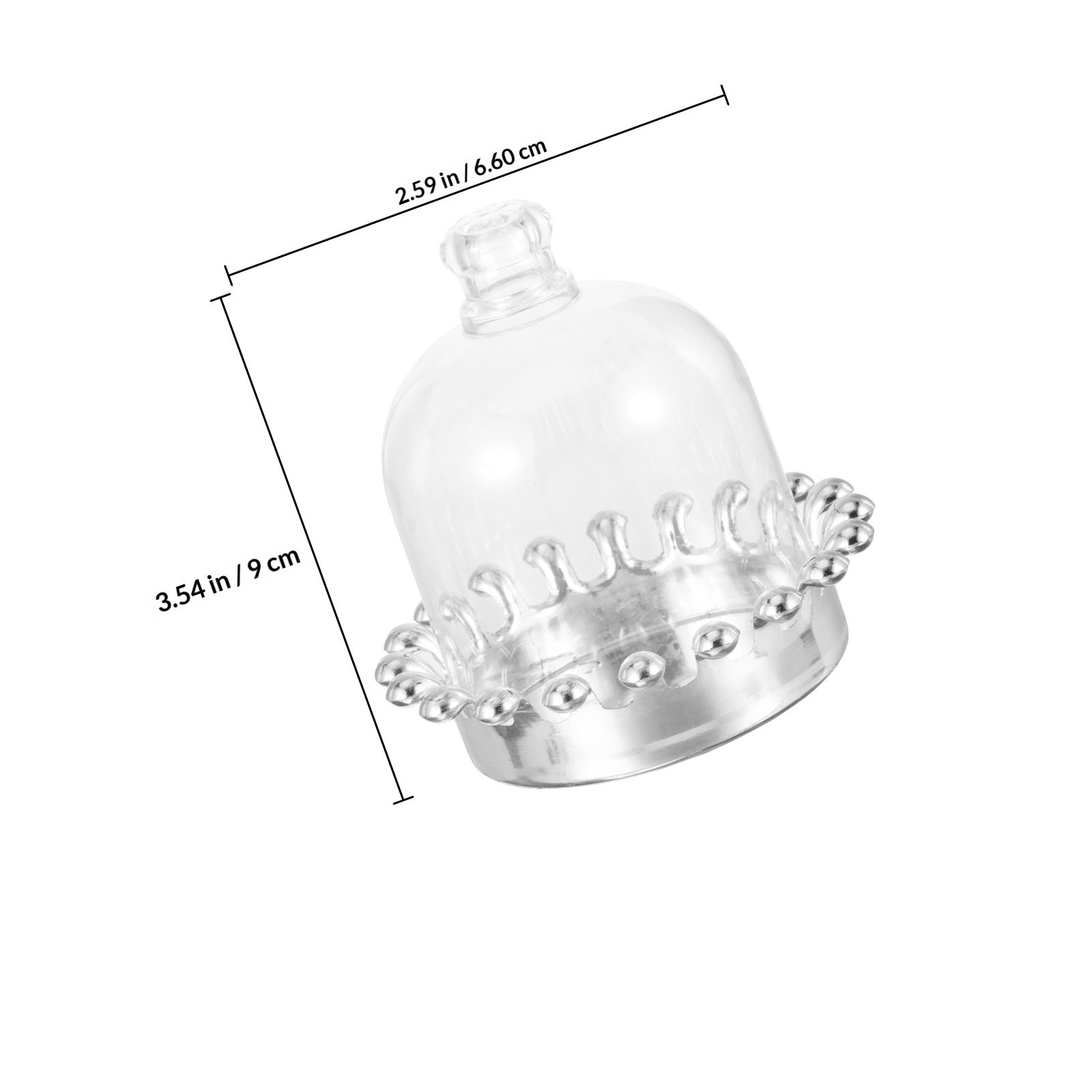 12Pcs Cake Stands Dome Cover T - Plastic Dome Clear 评论和价格