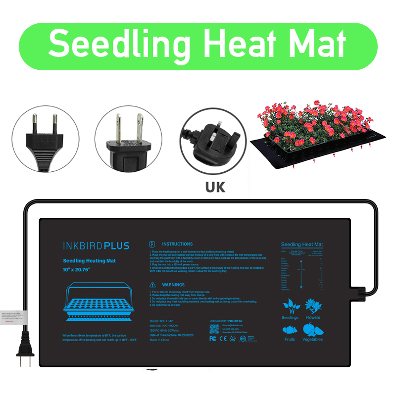 20.75x10CM EU/US/UK/AU Plug Se - Heat Mat Seedling 评论和价格