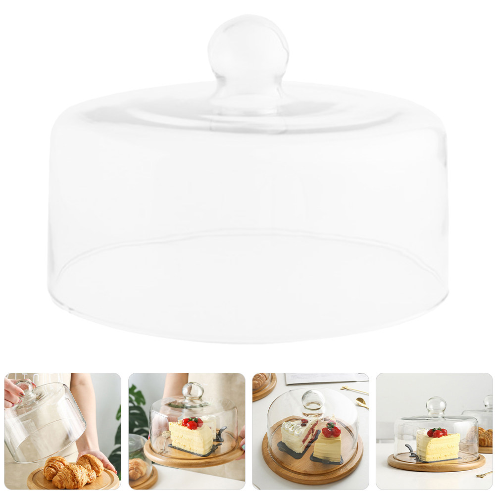 18Cm Transparent Glass Food Co - Plastic Dome Clear 评论和价格