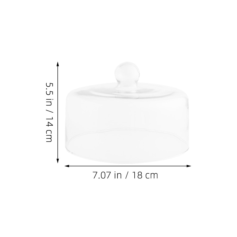 18Cm Transparent Glass Food Co - Plastic Dome Clear 评论和价格