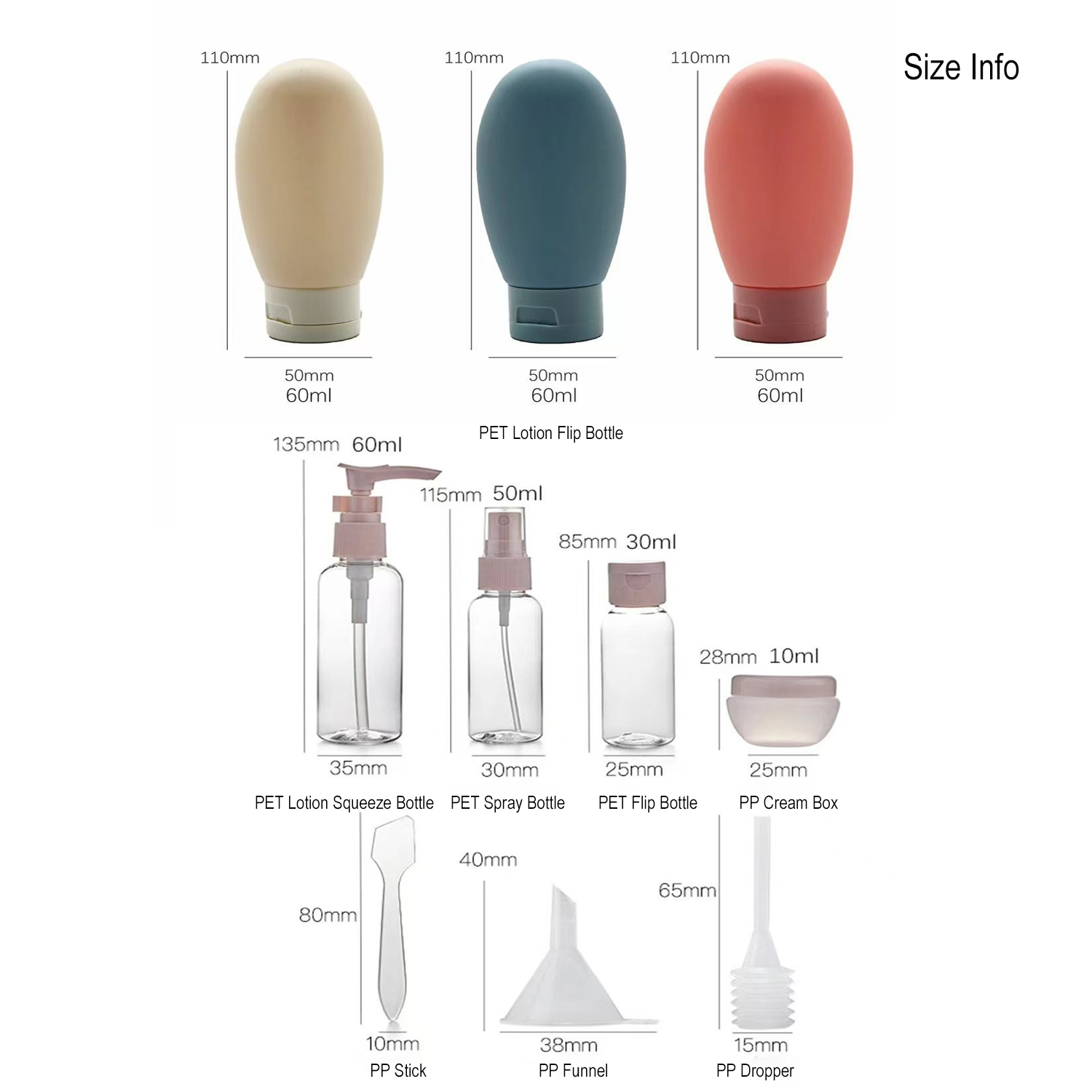 11 Pack Leak Proof Travel Bott - Misting Bottle Fine 评论和价格